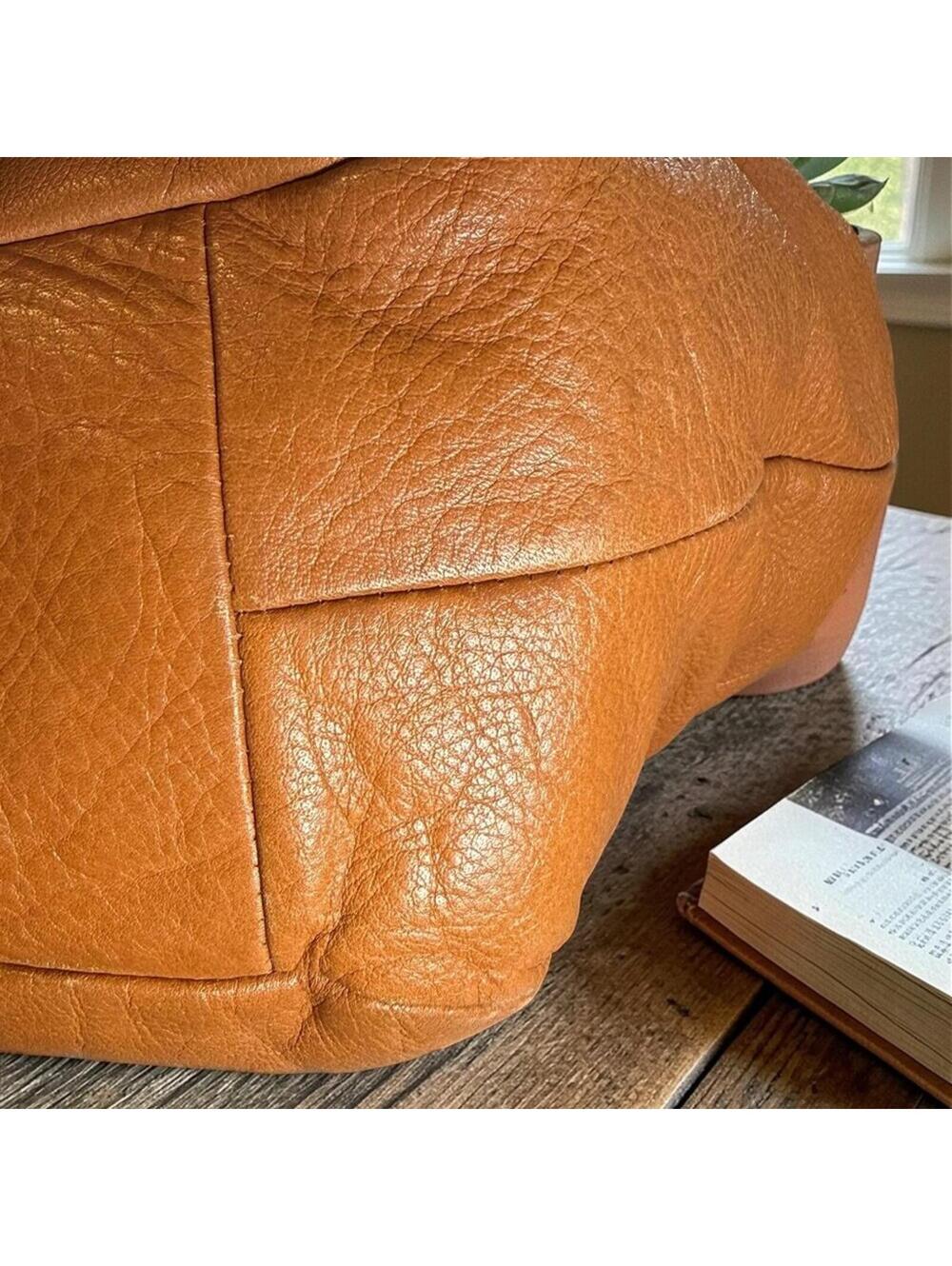 Coach Madison Abigail #18612 Pebbled Leather Hobo Bag in Saddle Tan - Picture 6 of 13